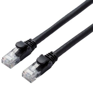 ELECOM LD-GPA/BK3 LAN�P�[�u��/CAT6A����/�X�^���_�[�h/3m/�u���b�N