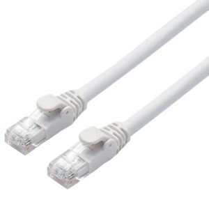 ELECOM LD-GPA/WH1 LAN�P�[�u��/CAT6A����/�X�^���_�[�h/1m/�z���C�g