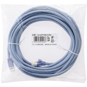 ELECOM LD-GPT/BU7/RS RoHS�w�ߏ���LAN�P�[�u��/CAT6/�ܐ܂�h�~/7m/�u���[/�ȈՃp�b�P�[�W�d�l