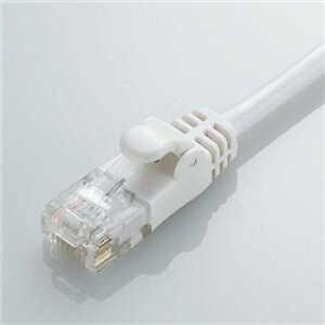 ELECOM LD-GPY/WH3 CAT6���� Gigabit���炩LAN�P�[�u�� 3m(�z���C�g)
