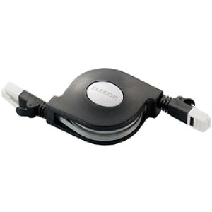 ELECOM LD-MCTGT/BK2 �c���܂�h�~�����LAN�P�[�u��(Cat6)/2.5m/�u���b�N