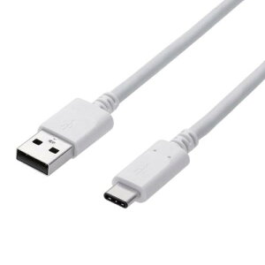 ELECOM MPA-AC10NWH �X�}�[�g�t�H���pUSB2.0�P�[�u��/USB(A-C)/�F�ؕi/1.0m/�z���C�g