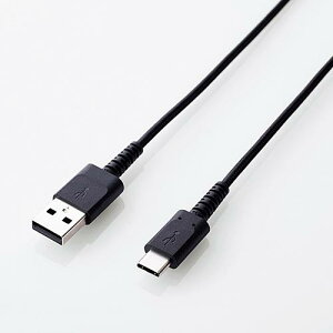 ELECOM MPA-ACS20NBK �X�}�[�g�t�H���pUSB�P�[�u��/USB(A-C)/�F�ؕi/���ϋv/2.0m/�u���b�N