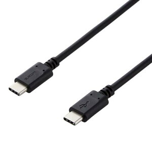 ELECOM MPA-CC20PNBK �X�}�z�E�^�u���b�g�pUSB�P�[�u��/USB(C-C)/�X�^���_�[�h/USB Power Delivery�Ή�/�F�ؕi/2.0m/�u���b�N