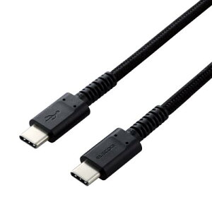 ELECOM MPA-CCS20PNBK �X�}�z�E�^�u���b�g�pUSB�P�[�u��/USB(C-C)/���ϋv/USB Power Delivery�Ή�/�F�ؕi/2.0m/�u���b�N