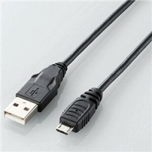 ELECOM U2C-AMB015BK �X�}�[�g�t�H���Ή�Micro-USB(A-MicroB)�P�[�u��/0.15m/�u���b�N