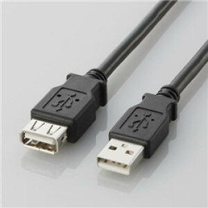 ELECOM U2C-E20BK USB2.0���� �����P�[�u�� A�^�C�v/2.0m(�u���b�N)