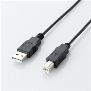 ELECOM U2C-JB10BK �G�RUSB2.0�P�[�u��/A-B�^�C�v/�G�R/1m/�u���b�N