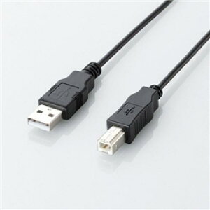 ELECOM U2C-JB30BK �G�RUSB2.0�P�[�u��/A-B�^�C�v/�G�R/3m/�u���b�N