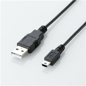 ELECOM U2C-JM05BK �G�RUSB2.0�P�[�u��/A-miniB�^�C�v/�G�R/0.5m/�u���b�N