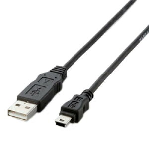 ELECOM USB-ECOM510 EU RoHSwߏUSBP[u A:miniB/1.0m(ubN)