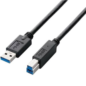 ELECOM USB3-AB10BK/RS EU RoHS�w�ߏ��� USB3.0�P�[�u��(A-B)/1.0m/�u���b�N
