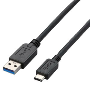 ELECOM USB3-AC10BK USB3.1P[u/A-C^Cv/m[}/1.0m/ubN