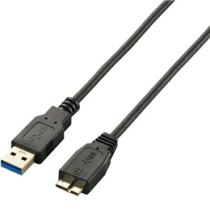 ELECOM USB3-AMBX20BK ɍUSB3.0P[u(A-microB)/2.0m/ubN