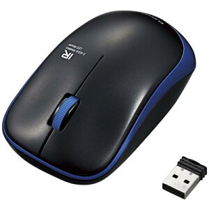 ELECOM M-IR07DRSBU IR�}�E�X/ENELO�V���[�Y/�É��{�^��/����/3�{�^��/�ȓd��/�u���[