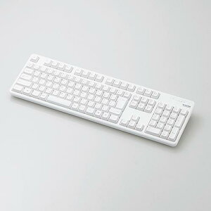 ELECOM TK-FDM106TWH �����L�[�{�[�h/�����u������/�t���T�C�Y/�z���C�g