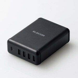 ELECOM MPA-ACD02BK X}[gtHE^ubgpAC[d/USB-A4|[g(܂[d)/Type-C1|[g(USB PD30W)/dP[u1.5m/ubN