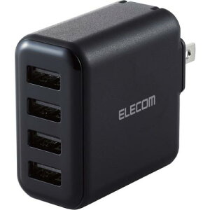 ELECOM MPA-ACU13BK AC[d/X}zE^ubgp/4.8Ao/USB-AX4|[g/܂[d/ubN