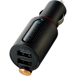 ELECOM LAT-FMBTB04BK FMgX~b^[/Bluetooth/USB2|[gt/3.4A/܂[d/dቹ[ht/4`l/ubN