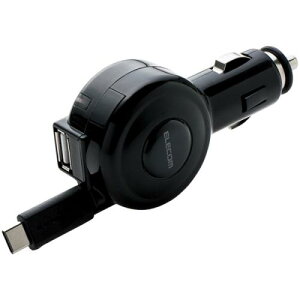 ELECOM MPA-CCC04BK �V�K�[�`���[�W���[/Type-C/���[���^�C�v/USB�|�[�g�t/���܂����[�d/60cm/3A/�u���b�N