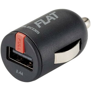 ELECOM MPA-CCU11BK �V�K�[�`���[�W���[/1USB�|�[�g/�R���p�N�g/2.4A/�u���b�N