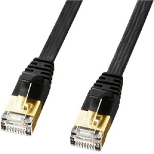 �T�����T�v���C KB-FLU7-01BK CAT7�E���g���t���b�gLAN�P�[�u���i1m�E�u���b�N�j