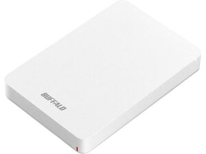 BUFFALO HD-PGF2.0U3-BWHA USB3.1�iGen.1�j�Ή� �ϏՌ��|�[�^�u��HDD 2TB �z���C�g