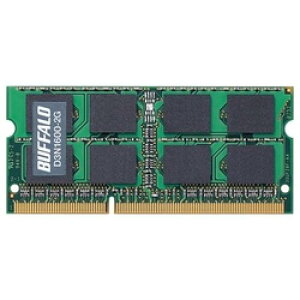BUFFALO D3N1600-2G PC3-12800iDDR3-1600jΉ 204Pinp DDR3 SDRAM S.O.DIMM 2GB
