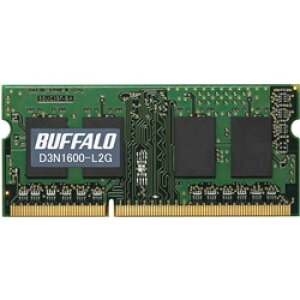 BUFFALO D3N1600-L2G PC3L-12800iDDR3L-1600jΉ 204PIN DDR3 SDRAM S.O.DIMM 2GB