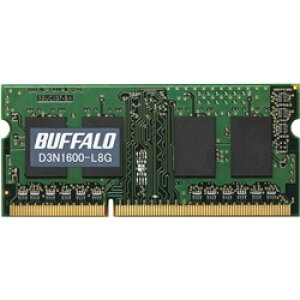 BUFFALO D3N1600-L8G PC3L-12800iDDR3L-1600jΉ 204PIN DDR3 SDRAM S.O.DIMM 8GB
