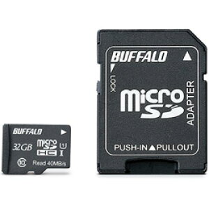 BUFFALO RMSD-032GU1SA UHS-I Class1 microSDHCJ[h SDϊA_v^[t 32GB