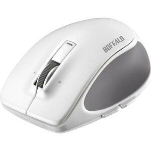 BUFFALO BSMBB500SWH Bluetooth BlueLED �v���~�A���t�B�b�g�}�E�X S�T�C�Y �z���C�g