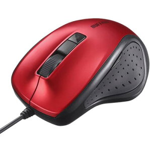 BUFFALO BSMBU300RD �L��BlueLED���w���}�E�X �É�/5�{�^��/DPI�؂�ւ��{�^�� ���b�h