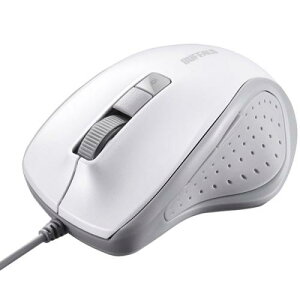 BUFFALO BSMBU300WH �L��BlueLED���w���}�E�X �É�/5�{�^��/DPI�؂�ւ��{�^�� �z���C�g