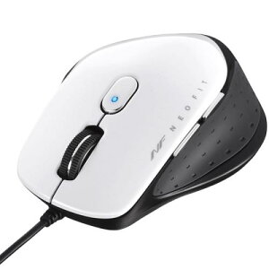 BUFFALO BSMBU510MWH �L�� BlueLED 5�{�^�� NEOFIT�}�E�X M�T�C�Y �z���C�g