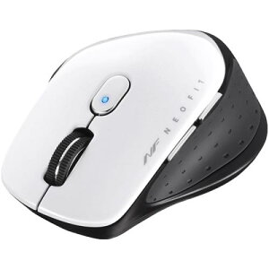 BUFFALO BSMBW510MWH ���� BlueLED 5�{�^�� NEOFIT�}�E�X M�T�C�Y �z���C�g