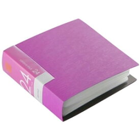 BUFFALO BSCD01F24PK CD&amp;DVDファイルケース ブックタイプ 24枚収納 ピンク