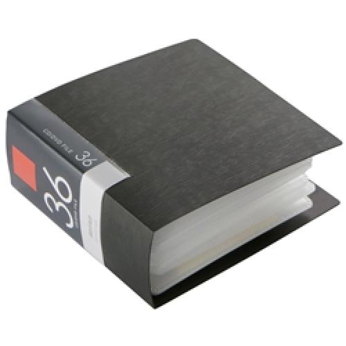 BUFFALO BSCD01F36BK CDDVDファイルケース ブックタイプ 36枚収納 ブラック