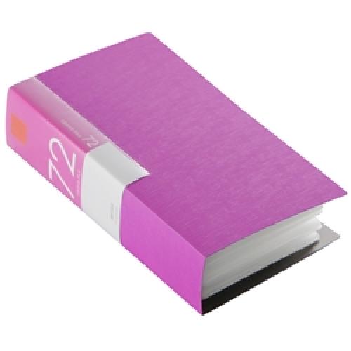 BUFFALO BSCD01F72PK CDDVDファイルケース ブックタイプ 72枚収納 ピンク