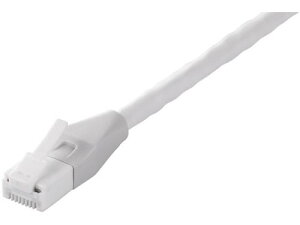 BUFFALO BSLS6ANU100WH Cat6A �c���̐܂�Ȃ�LAN�P�[�u�� �W�� �X�g���[�g 10m �z���C�g