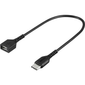 BUFFALO BSMPCADC115BK USB2.0ϊA_v^[iType-C to microBj 0.15m ubN