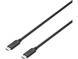 BUFFALO BU3CC5P10BK USB3.2 Gen2 C-C PD5A�Ή��P�[�u�� 1.0m �u���b�N