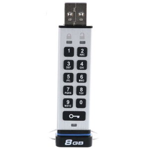 ハギワラソリューションズ HUD-PUTK308GA1 セキュリティUSBメモリ/10Key付/USB3.0/8GB