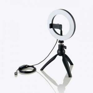 ELECOM DE-L02BK LEDOCg/16cm/~jOrX^ht/3F[h/10iK/USBd/ubN