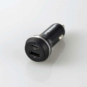 ELECOM MPA-CCPD08BK VK[`[W[/USB Power Delivery/20W+12W/USB-C1|[g/USB-A1|[g/ubN