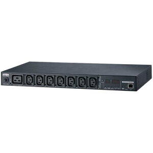 ATEN PE5208B �v���@�\���� �����x�Z���T�[�Ή� 1U�^�C�v8�|�[�geco PDU (IEC 200V 20A)