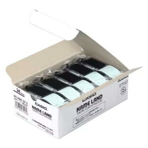 CASIO XR-24WE-5PE ネームランド用スタンダードテープ 24mm 白/黒文字 5個パック