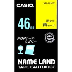 CASIO XR-46YW �l�[�������h�p�X�^���_�[�h�e�[�v 46mm ��/������