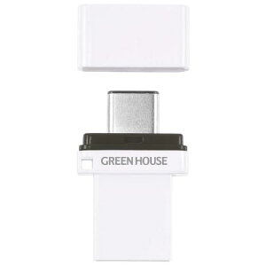 �O���[���n�E�X GH-UF3CB64G-WH Type-C/A USB3.2 Gen1�������[ 64GB