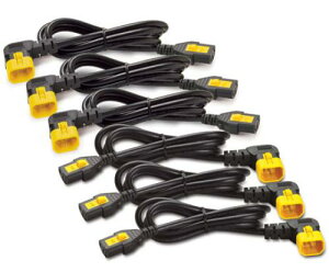 ViC_[GNgbN(APC) AP8704R-WW Power Cord Kit (6 ea) Locking C13 to C14 (90 Degree) 1.2m
